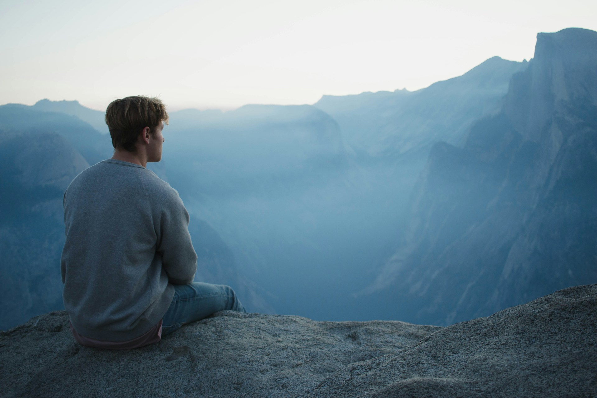 Man on Cliff Unsplash